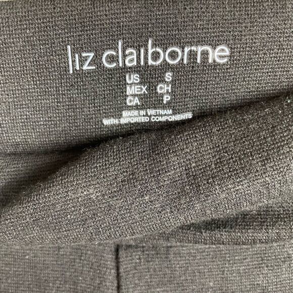 Liz Claiborne Black Casual Pants Size S EUC - Picture 4 of 6